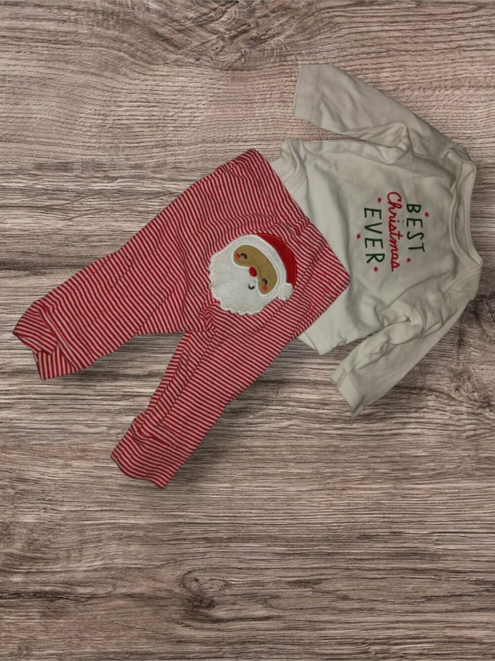 Carter's 3M Best Christmas Ever Bodysuit & Santa Pants Set